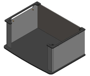 LSPA5REH Parkray High Plinth / Log Store  |  Aspect 5 Eco